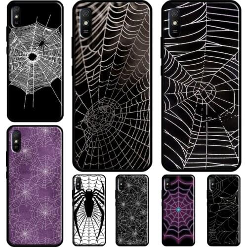 Cool Spider web Case For Redmi Note 10 Pro Cover For Redmi Note 9 8 Pro 8T 9S Coque For Redmi 9C 9A 9T 8A 7A