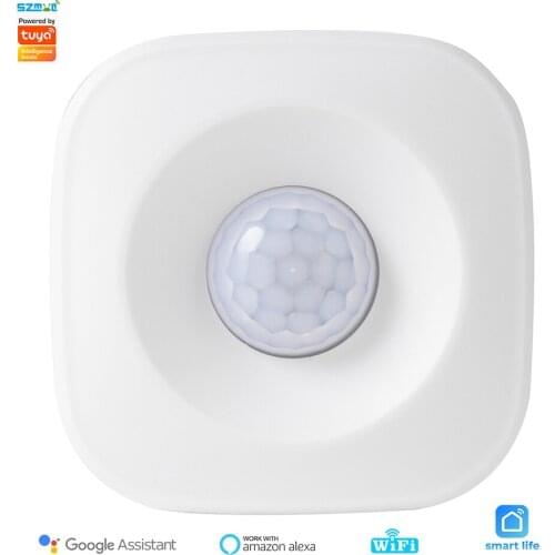 Tuya Wifi Sensitive PIR Motion Alarm Sensor Wireless Smart Human Body Movement Detection Home Security System App Remote Control