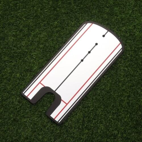 Golf Training Aid Putting Eyeline Alignment Mirror Putter Swing Trainer Straight Practice Eye Line Posture Correcting Mirror