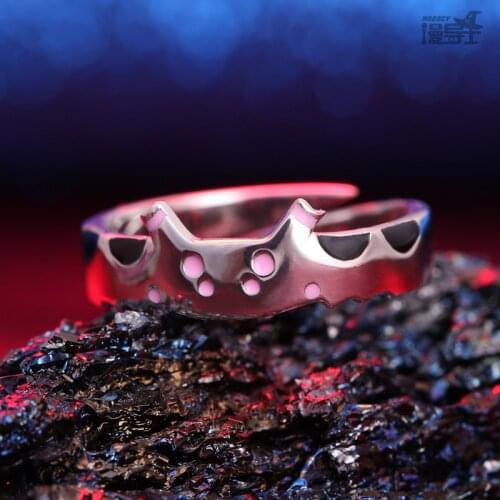 Anime So I'm a Spider, So What？Kumoko Rings 925 Sterling Silver Finger Ring Fashion Jewelry Adjustable Unisex Gifts Props Gift