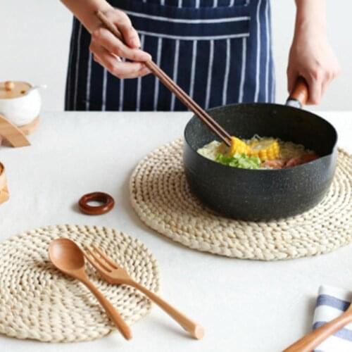Corn Bran Woven Dining Table Mat Heat Insulation Pot Holder Coasters Placemat