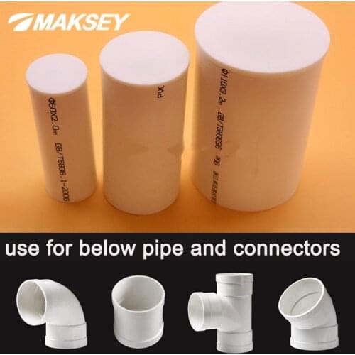 MAKSEY Silicone Pipe Male Cap UPVC Water Pipe Plug Head Boring Cover Water Tank Hole Plug Tube Adaptor Stoppers 95 100 105 110mm