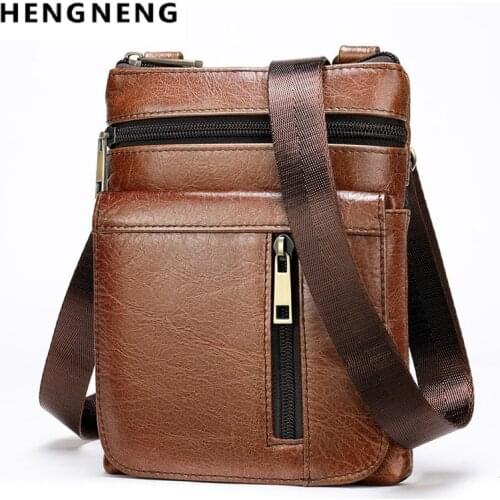 Men Flap Bag Male Shoulder Bag For Phone Cow Leather Mens Crossbody Bags Male Solid Messenger Bag Fathers Day Gift