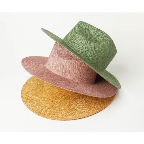 Mens Womens Jazz Straw Hat Precious Grass Travel Beach Hat For Women Summer Panama Hats Church cap Vacation Sun Caps