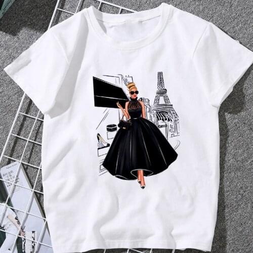 New Women Tshirts Beauty Graphics Top Female T-shirt Fashion Streetwear Summer Womens T shirt Harajuku Fashion Tee Clothing