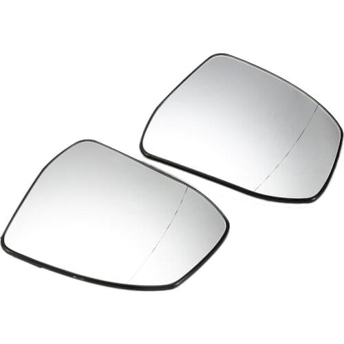Pair Side For Ford Focus Mondeo 2012 - 2017 Door Wing Mirror Glass Heated White