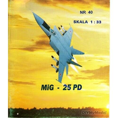 Russian MiG-25 foxbat high altitude high speed interceptor DIY Handcraft Paper Model KIT Handmade Toy Puzzles Gift Movie prop