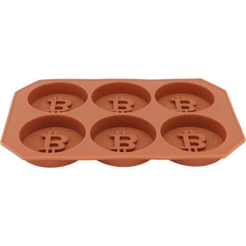 Bitcoin Chocolate Mold Bitcoin Ice Tray DIY Cake Mold Mousse Mold for Ice Cubes for Chocolates