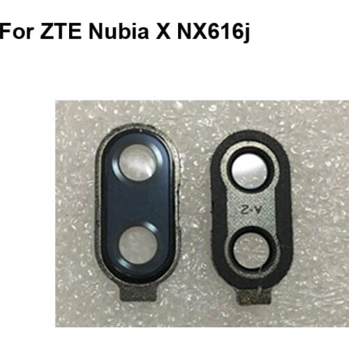 2PCS Tested Good For ZTE Nubia X NX616j Rear Back Camera Glass Lens +Camera Cover Circle Housing For ZTE NubiaX NX 616j