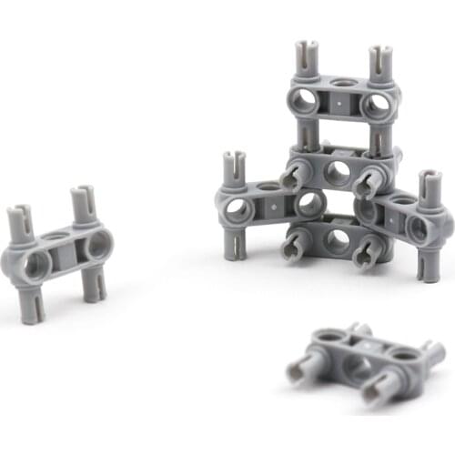 Technical Parts 48989 Pin Connector Hub Perpendicular 3L with 4 Pins Building Blocks MOC Tank Accessories Educational Toys