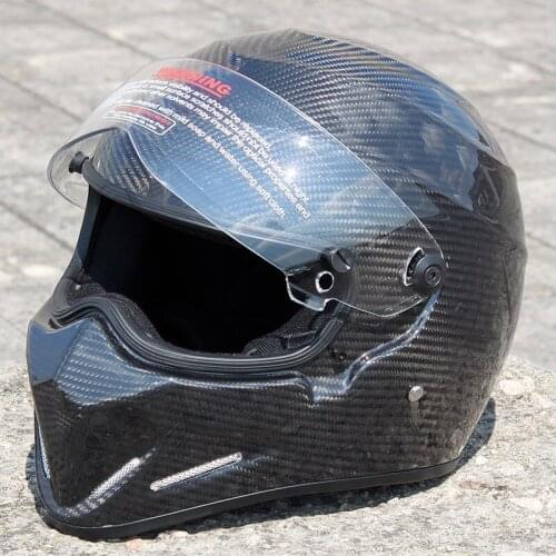 Carbon fiber ATV-4 full face motorcycle helmet motocross racing man woman and man lOriginal ECE approved Multi-color sun visor