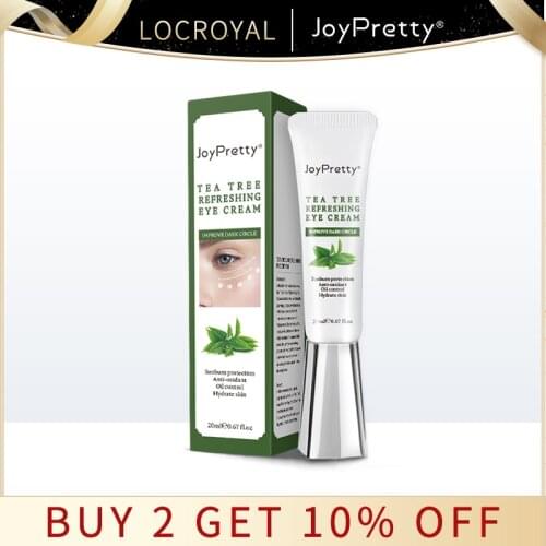 JoyPretty Tea Tree Eye Cream Anti Puffines Aging Wrinkles Firming Skin Care Remove Dark Circles Moisturizing Hydrating Eye Care