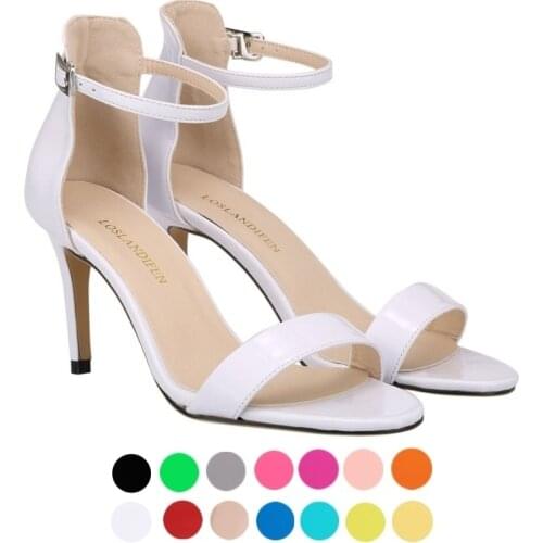 Womens Fashion Casual Mid Heels Ankle Strap Sandals Peep Toe Shoes Plus US Size Wedding Party