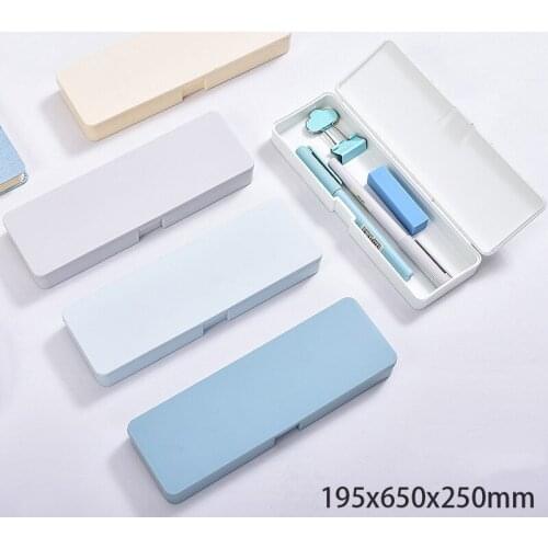 1pcs small fresh creative storage box, pen box, multi-functional student office stationery box, simple storage box, glasses box