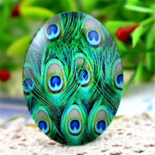 2pcs 30x40mm Handmade Photo Glass Cabochons (I2-04)