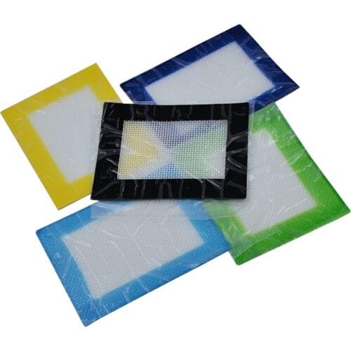 4pcs Bho Silicone Dab wax Mat 11x8.5cm Silicon butane Slick oil Concentrate baking Pad