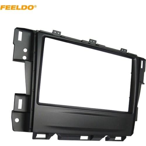 FEELDO Car Duble Din Stereo Fascia Frame For Nissan Teana 2008-2012 Audio Radio Plate Panel Dashboard Mount Trim Kit #HQ5019
