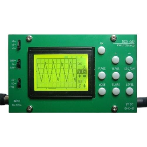 Hot Sale Mini LCD Digital Electronic Oscilloscope DIY Kit 1M Banwidth 2Msps Real-time Sampling Rate Oscilloscopes Instrument