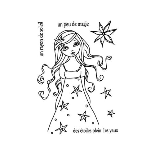 French stamp Clear Stamp for Scrapbooking Transparent Silicone Rubber DIY Photo Album Decor 1006