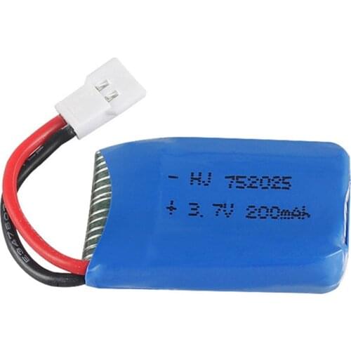 3.7V 200mAh li-po Battery 702025 For Syma X4 X11 X13 Remote Control Plane Aircraft Battery Lithium Battery Model Aircraft