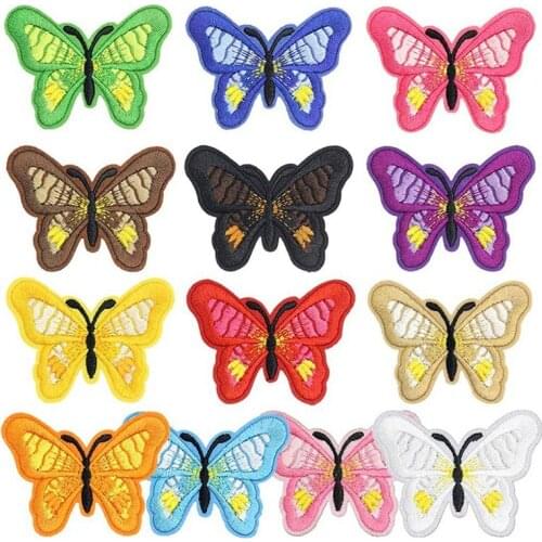 Fashion Cloth Patch Embroidery, Clothing Bags, Butterfly Full Set of Patches, Cute Butterfly Ironing Patches