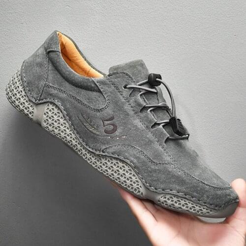 Man Leather Shoes Fashion Suede Leather Casual Shoe Male Sneakers clax Mens Walking Footwear Fashion Sneakers