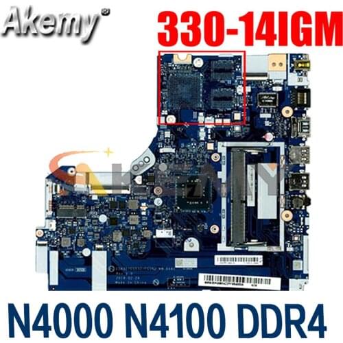 NM-B661 motherboard for Lenovo 330-14IGM 330-14 laptop motherboard with CPU N4000 N4100 DDR4 tested 100% work Mainboard