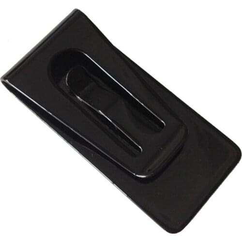 New Hot Stainless Steel Black Slim Pocket Cash Money Clip Holder Case SMR88