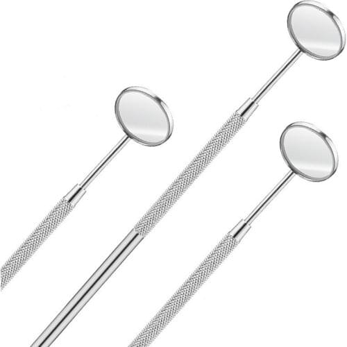 Teeth Whitening Handle Tool Clean Oral Dental Mouth Mirror Stainless Steel Multifunction Checking The Inside of The Oral Cavity