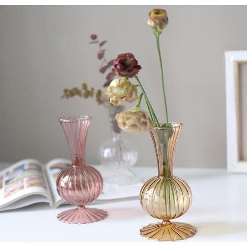 Flower Vase For Table Decoration Living Room Decorative Vase Planter Tabletop Terrarium Glass Containers Desktop Tabletop Glass