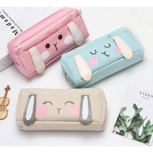 Large-capacity student multi-layer stationery bag Korean version of simple box kindergarten prize pencil case stationery