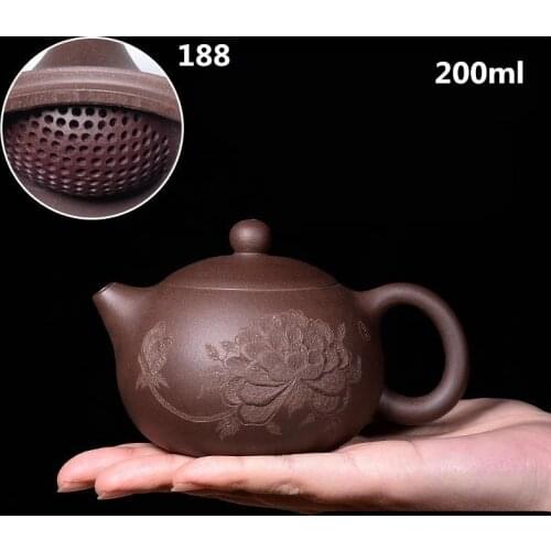 High quality 200ml Authentic Yixing Teapot Master Handmade Chinese Health Purple Clay Kung Fu Tea Set Xi Shi Pot
