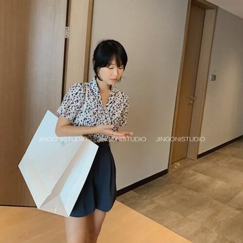 2021 Womens White Floral Plaid Short Sleeve Blouses Shirts Tops Tunics Za Woman Clothes Cardigan Dress Button Up Tee Kimono New