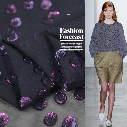 1 Meter Purple Gauze Georgette 100% Mulberry Silk