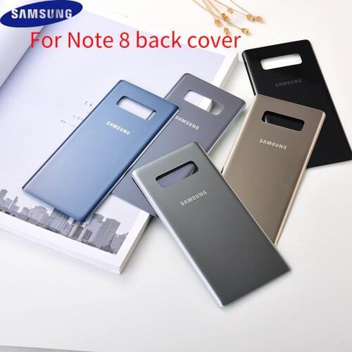 100% Original Samsung Galaxy Note 8 Back Battery Cover 3D Glass Housing Cover for galaxy N9500 Case Door Rear Case Replacement