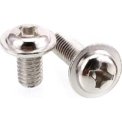 1000pcs M2 M2.5 M3 M4 DIN967 PWM Pan Electronic Screw Referral Computer Chassis Fixed Motherboard Screws With Pad SS10