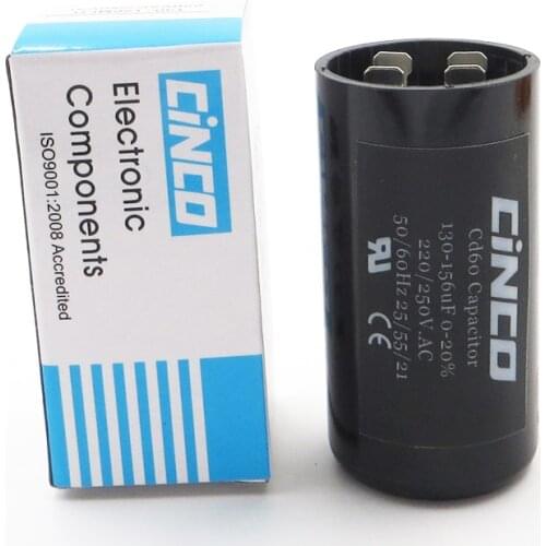 130-156MFD 220V 250V 275V CD60 Motor Start Capacitors RV Motor Starting 130-156 mf uf Compressor HVAC Electrolytic 220VAC 250VAC