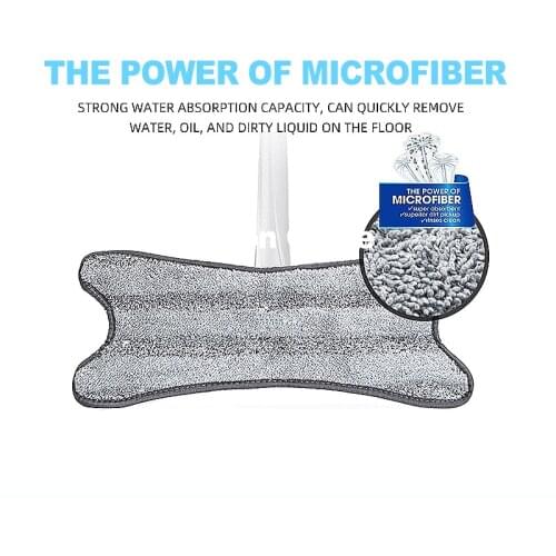 Replaceable Microfiber X-Type Mop Cloth for Washing Floors Reusable Hand-Free Magic Pads 2pcs 4pcs Household Cleaning Tools