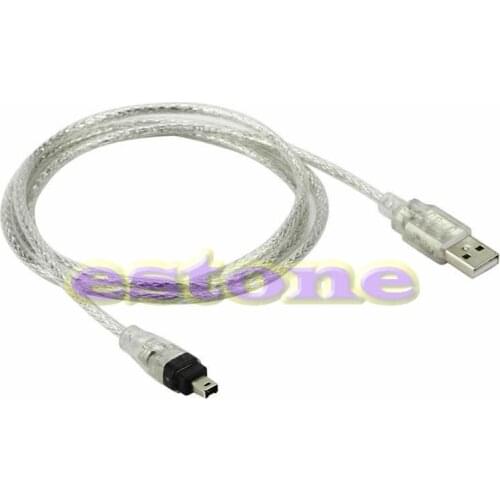 5ft NEW USB To Firewire iEEE 1394 4 Pin iLink Adapter Cable 20CB