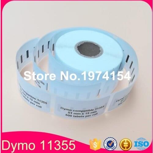 9 x Rolls Dymo Compatible Labels 11355 dymo 1355 Multi Purpose Labels Label Writer Turbo SLP 51mm x 19mm Thermal paper