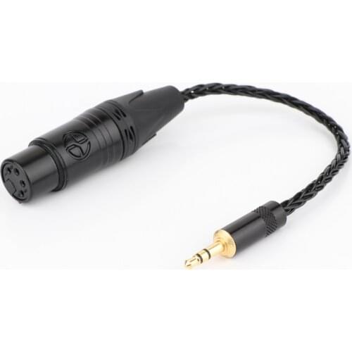 3.5mm Trrs Balanced Male to 4-pin XLR Balanced Female Headphone Audio Adapter for Astell&Kern AK240 AK380 AK320 onkyo DP-X1 FIIO