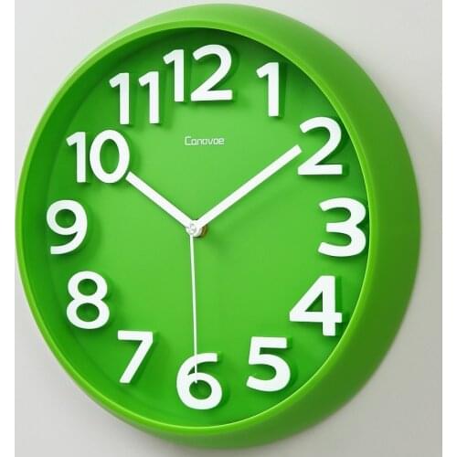 Silent Quartz Wall Clock Modern Design Simple Loft Style Wall Clock White Watch Kids round Silent Fashion Wall Clock Home Decor