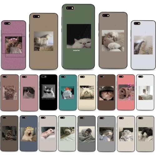 Cat Art Aesthetic Phone Cases For Huawei Honor 7C 7A 8X 9X 8A 10i 20S 8C 8S 9A 9S 10X lite