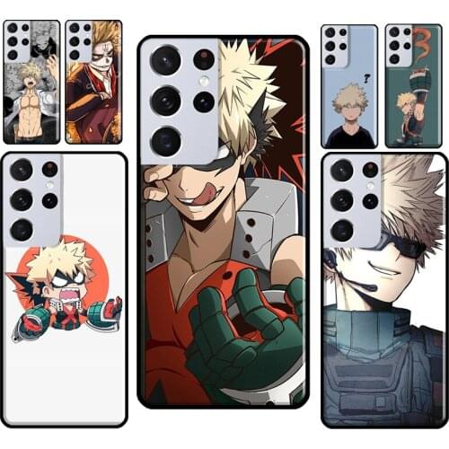 Katsuki Bakugo My Hero Academia Phone Case For Samsung Galaxy S8 S9 S10 Plus S20 FE Note 10 Plus Note 20 Ultra S21 Coque