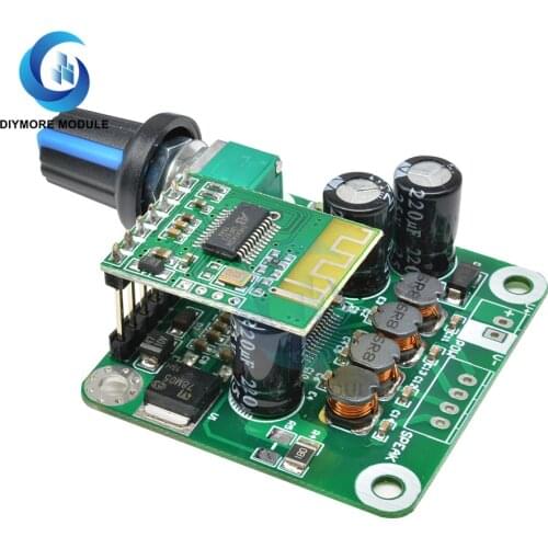 TPA3110 Bluetooth 4.2 Digital Stereo Audio Amplifier Board Module 15W+15W 12V-24V Power Bluetooth Car for USB Portable Speaker