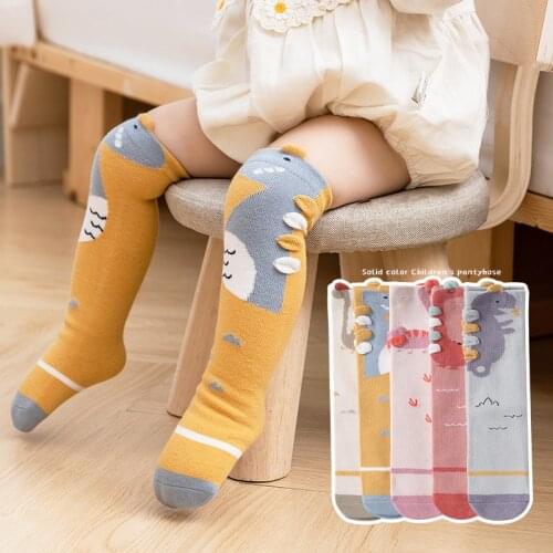 Wecute Baby Socks New 2021 Autumn and Winter Cotton Socks Heelless Over the Knee Socks Cute Cartoon Animal Dinosaur Soft