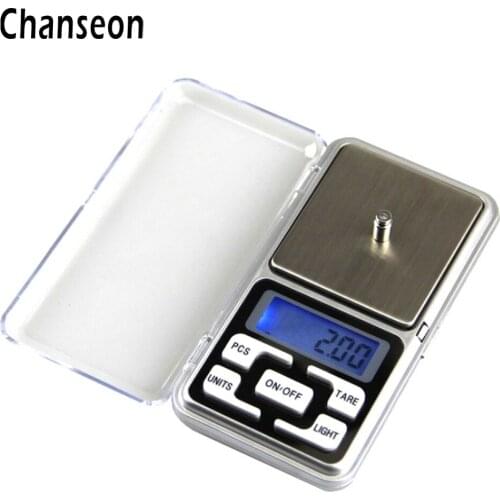 Chanseon 500g x 0.1g Mini LCD Pocket Digital Scale for Gold Sterling Silver Jewelry Scales 0.1 Balance Gram Electronic Scales