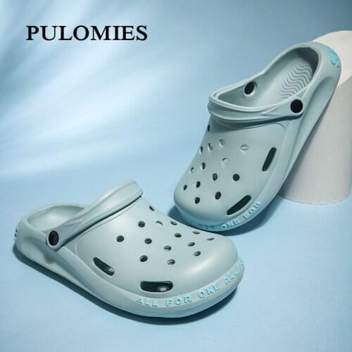 Summer Womens Slippers Clogs Quick Dry Garden Casual Shoes Beach Sandals Antiskid Slipper Unisex Flip Flops For Men Size 36-45