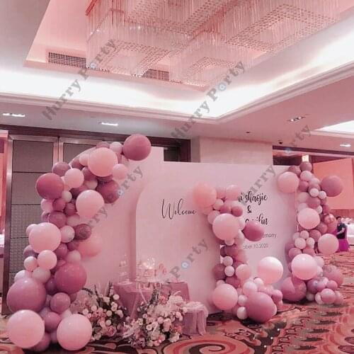 240pcs Retro Pink Balloon Garland Arch Kit DIY Kids Birthday Party Deocrations Wedding Baby Shower Favor Decor Balloons Set