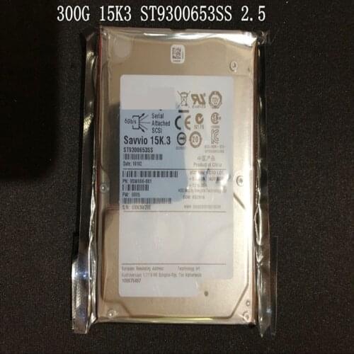 New Original HDD For Seagate 300GB 2.5" 15K SAS 6 Gb/s 64MB 15000RPM For Internal Hard Disk For Server HDD For ST9300653SS